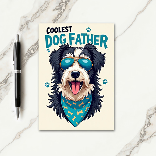 Aviator Dog Fathers Day Gift Card