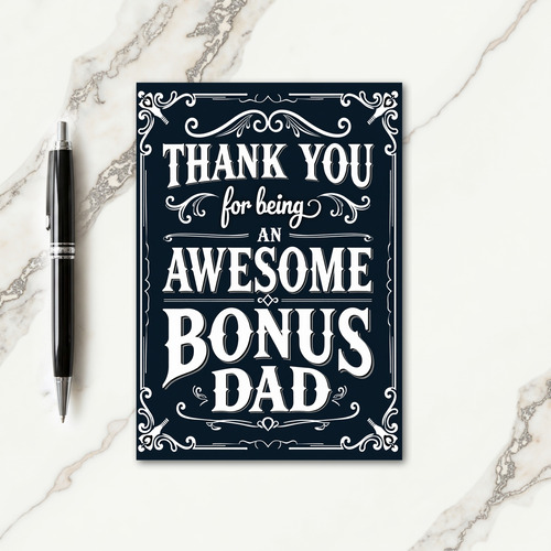 Awesome Bonus Dad Scripted Card