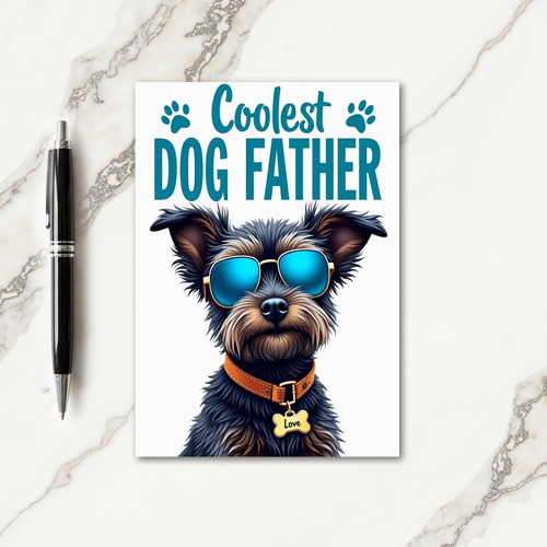 Awesome Canine Fathers Day Card