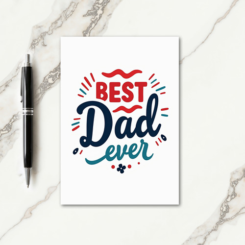 Awesome Dad Graphic Art Card