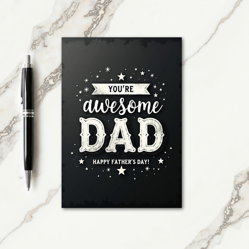 Awesome Dad Star Card