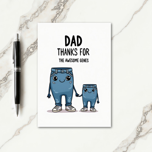 Awesome Genes Fathers Day Card