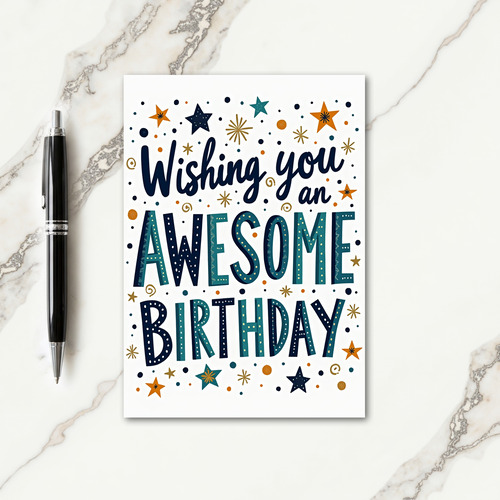 Awesome Graphic Birthday Card