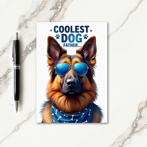 Awesome Pup Fathers Day Card