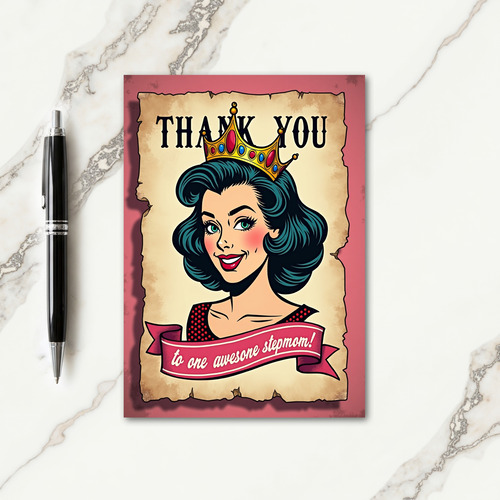 Awesome Stepmom Portrait Card