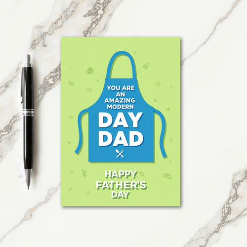 Azure Apron Amazing Dad Card