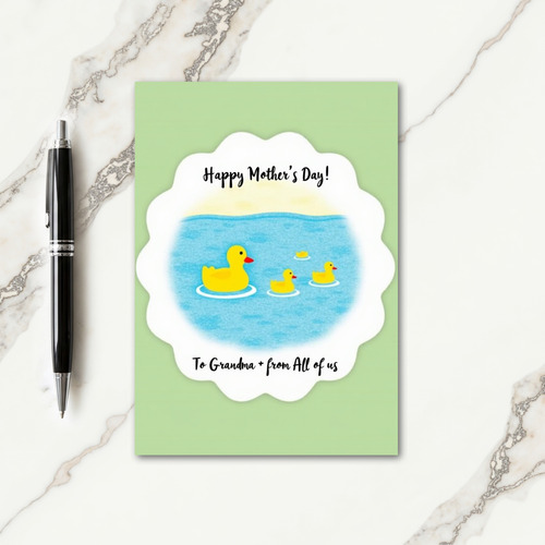 Azure Aquatic Mothers Day Card