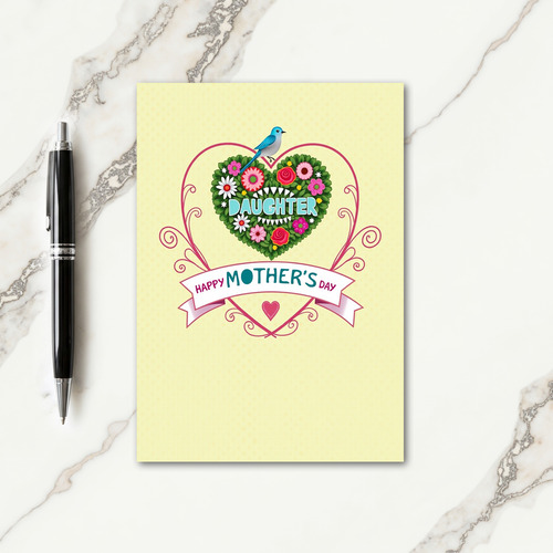 Azure Bird Mothers Day Daughter Card