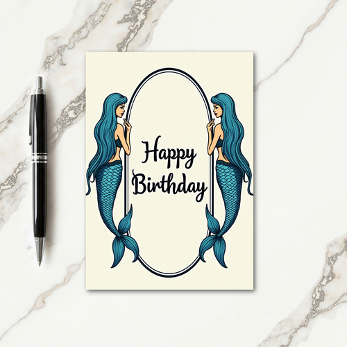 Azure Birthday Fantasy Card