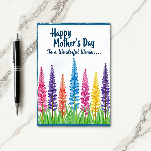 Azure Border Mothers Day Card