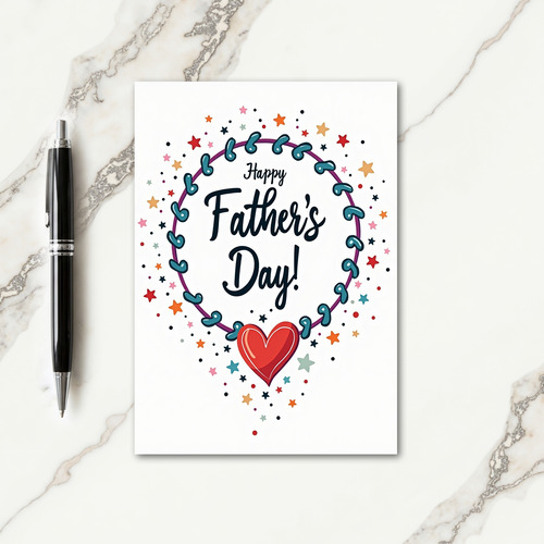 Azure Bubble Fathers Day Card