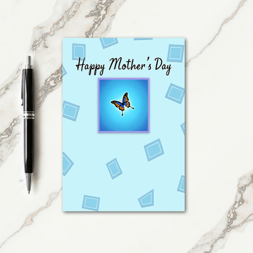 Azure Butterfly Mothers Day Card