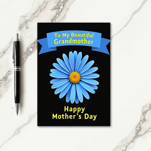 Azure Daisy Mothers Day Card