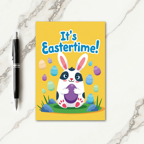 Azure Egg Pattern Season Card