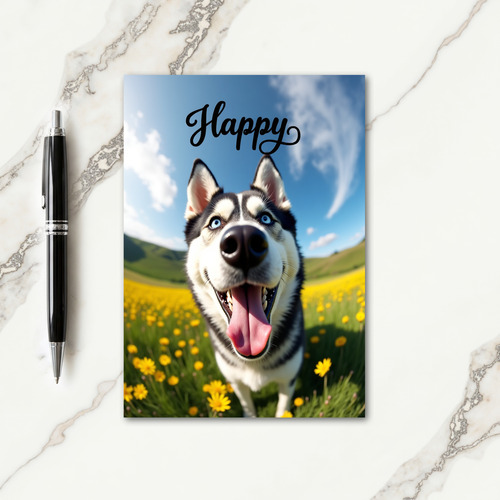 Azure Eyed Birthday Card