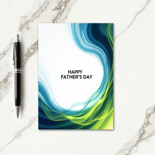 Azure Fathers Day Art Card