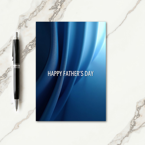 Azure Fathers Day Drape Card