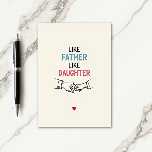 Azure Fathers Day Fist Bump Card