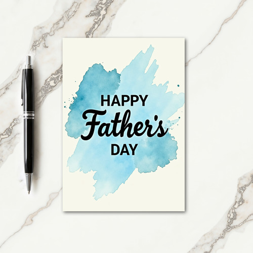 Azure Fathers Day Script Text Card
