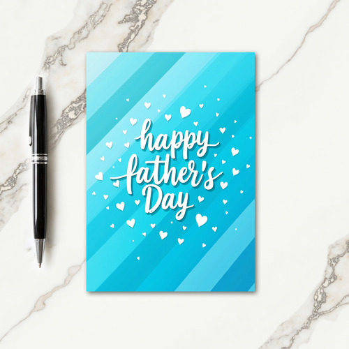 Azure Fathers Day Wishes Card