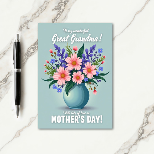 Azure Floret Mothers Day Card