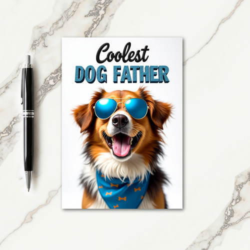 Azure Glasses Fathers Day Card