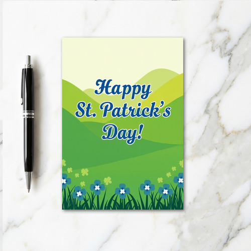 Azure Happy St Patricks Day Card