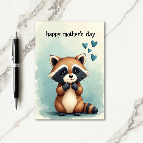 Azure Heart Mothers Day Card
