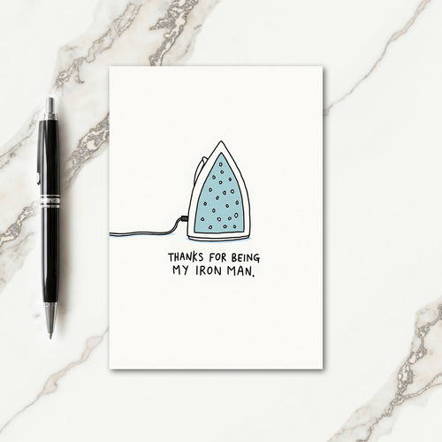 Azure Iron Fathers Day Card