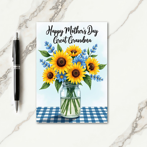 Azure Mothers Day Art Card