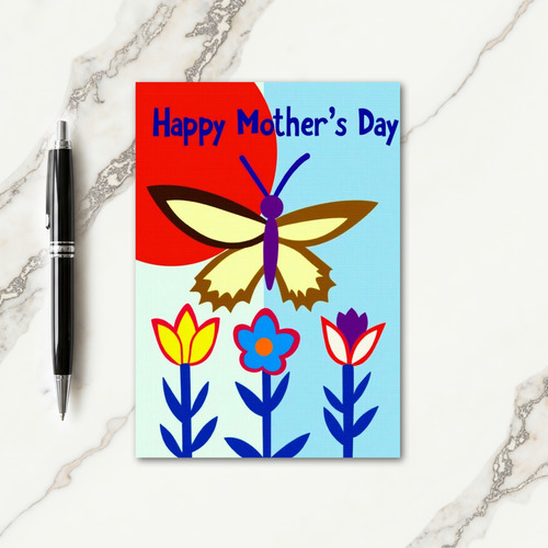 Azure Mothers Day Blooms Card