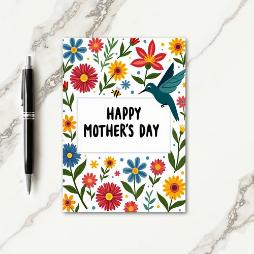 Azure Mothers Day Card