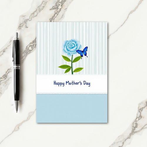 Azure Rose Mothers Day Card