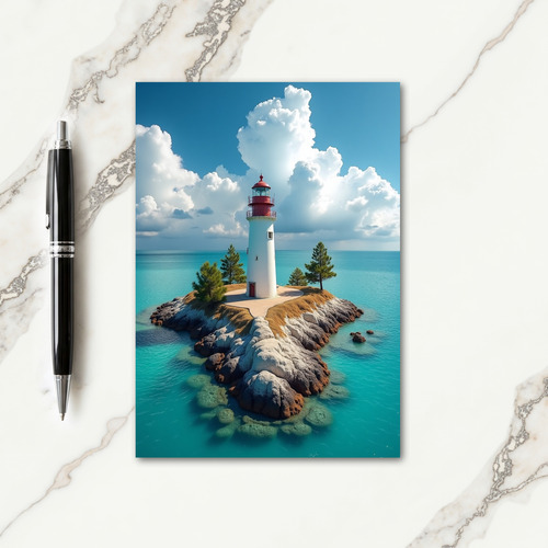 Azure Seascape Fathers Day Card