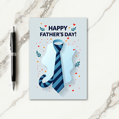 Azure Shirt Fathers Day Card