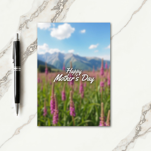 Azure Sky Mothers Day Floral Card