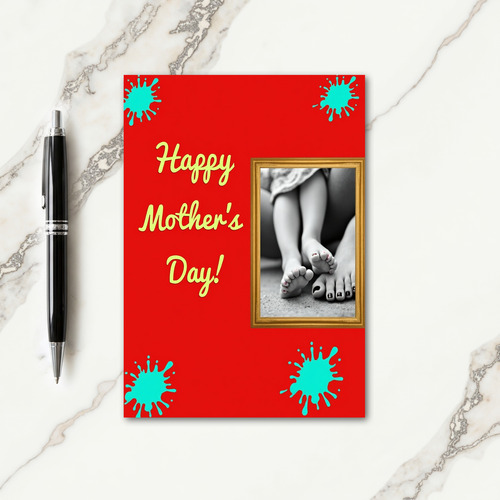 Azure Splash Mothers Day Card