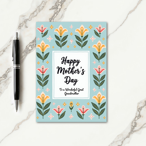 Azure Spring Mothers Day Card