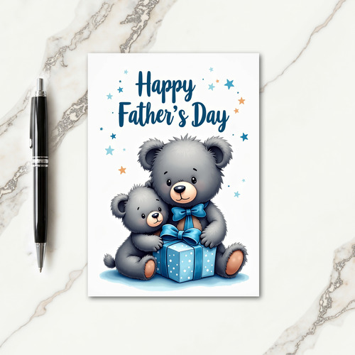 Azure Star Fathers Day Card