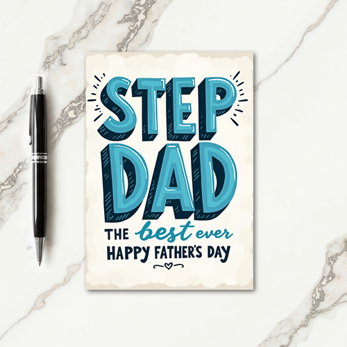 Azure Step Dad Fathers Day Card