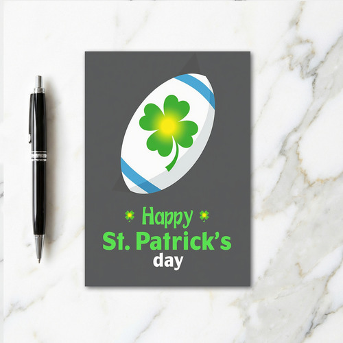 Azure Striped Clover Card