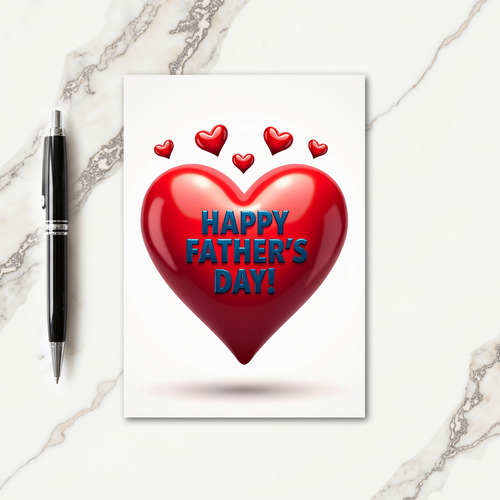 Azure Text Fathers Day Card