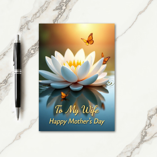 Azure Tipped Mothers Day Card