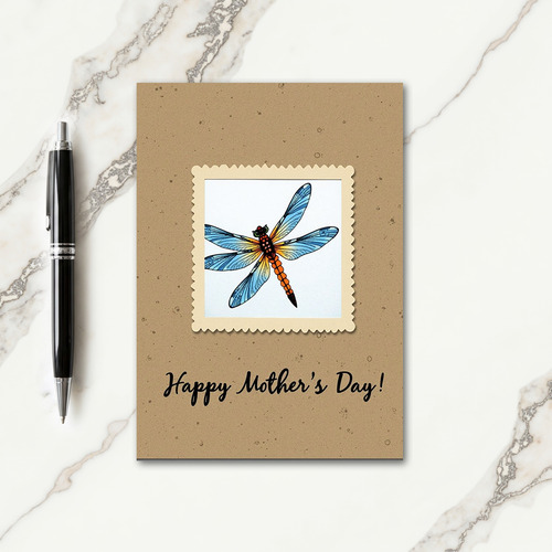 Azure Winged Mothers Day Card
