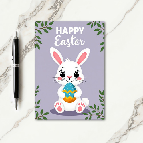 Azure Zigzag Pattern Card