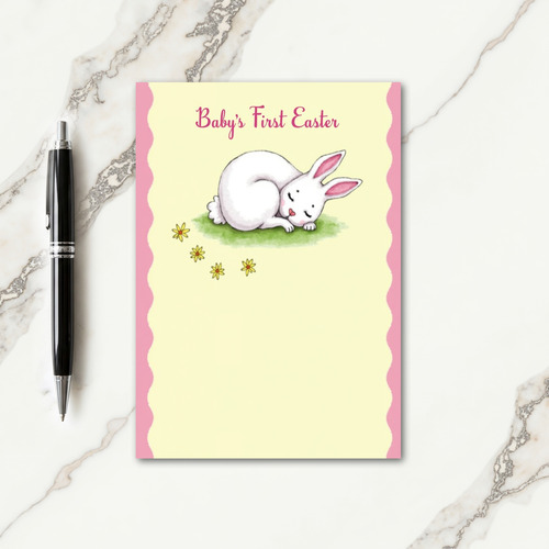 Babys First Easter Art Card