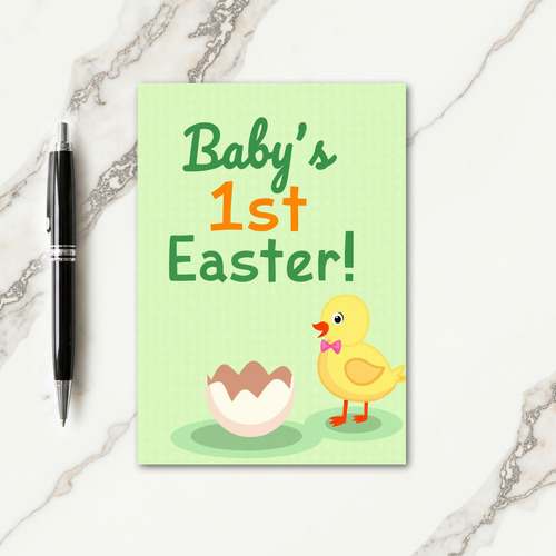 Babys First Easter Celebration Card