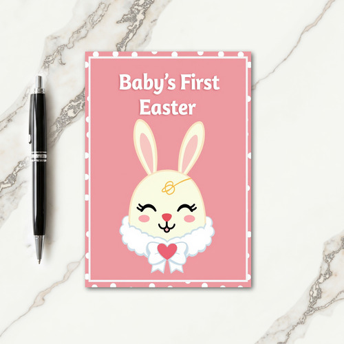 Babys First Easter For Grandchild Card