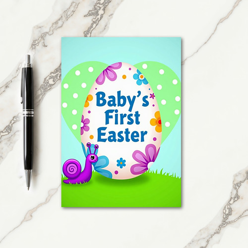 Babys First Easter Season Card