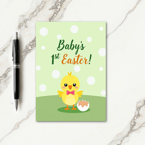 Babys First Easter Spring Card